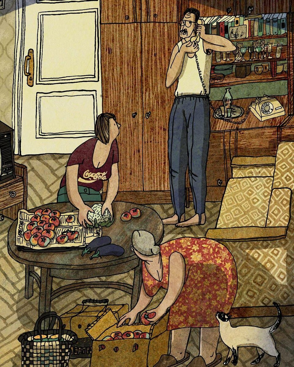Симпатичные иллюстрации с советским настроением от Анны Десницкой