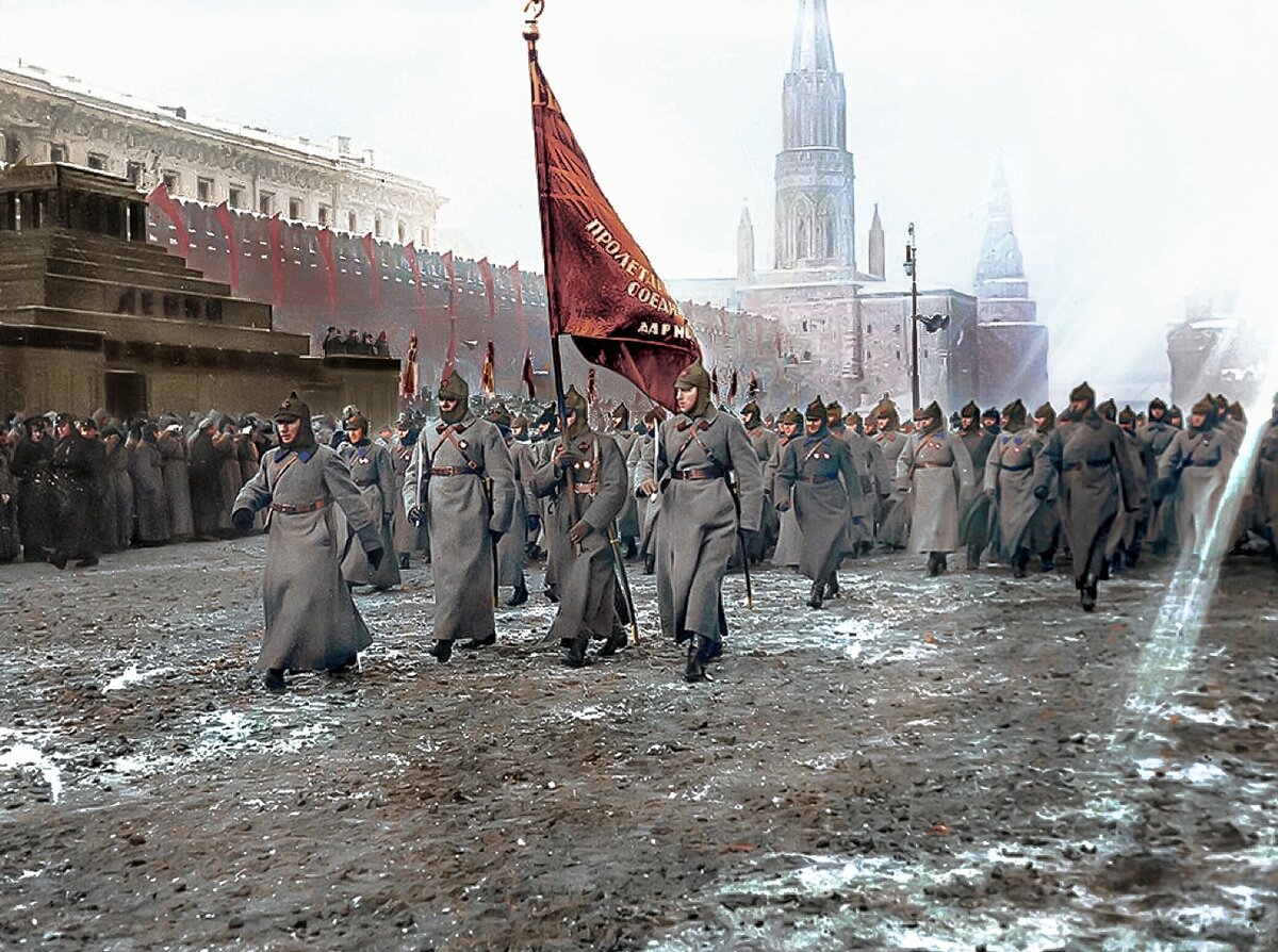 Парад РККА на красной площади 1920