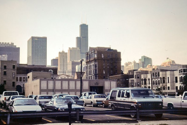 Фотографии улиц Чикаго в 1990 году