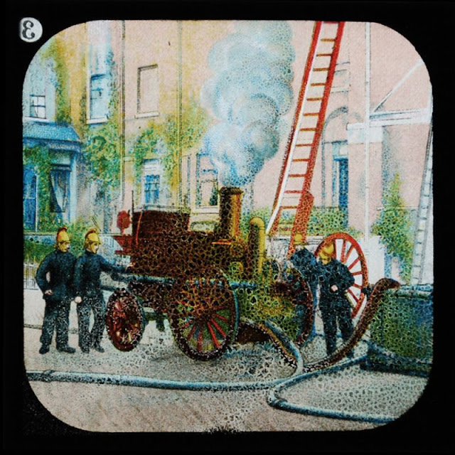 Удивительные слайды волшебных фонарей «Наших пожарных» в конце 19 века