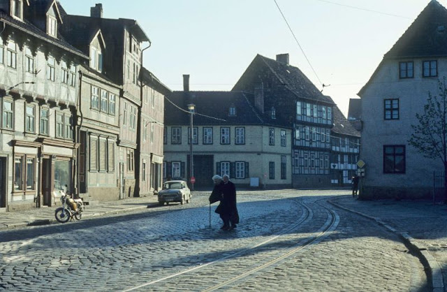 Уличные сцены Хальберштадта, 1980 год.
