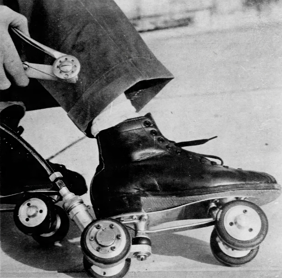 Моторизованные роликовые коньки «Сорвиголова» в 1960-е годы
