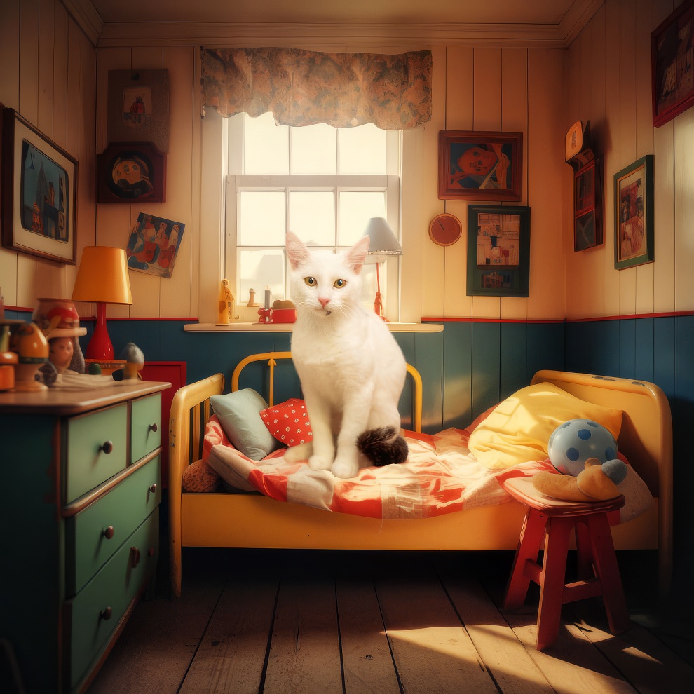 Фотограф создает портреты кошек, живущих в домах своей мечты